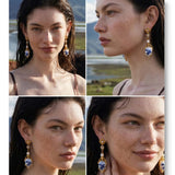 Resin Flower Drop Earrings