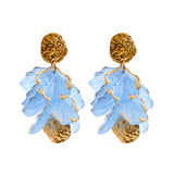 Fairy Resin Flower Petal Drop Earrings