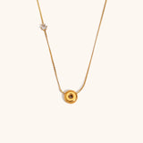 Sparkling Zircon Initial Necklace – Waterproof 18K Gold Plated Necklace | Ezra Gems