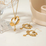 Swan Necklace and Earrings Set - Jewelry Sets
