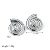 Twisted Spiral Chunky Hoop Earrings – Waterproof 18K Gold Plated Earrings | Ezra Gems
