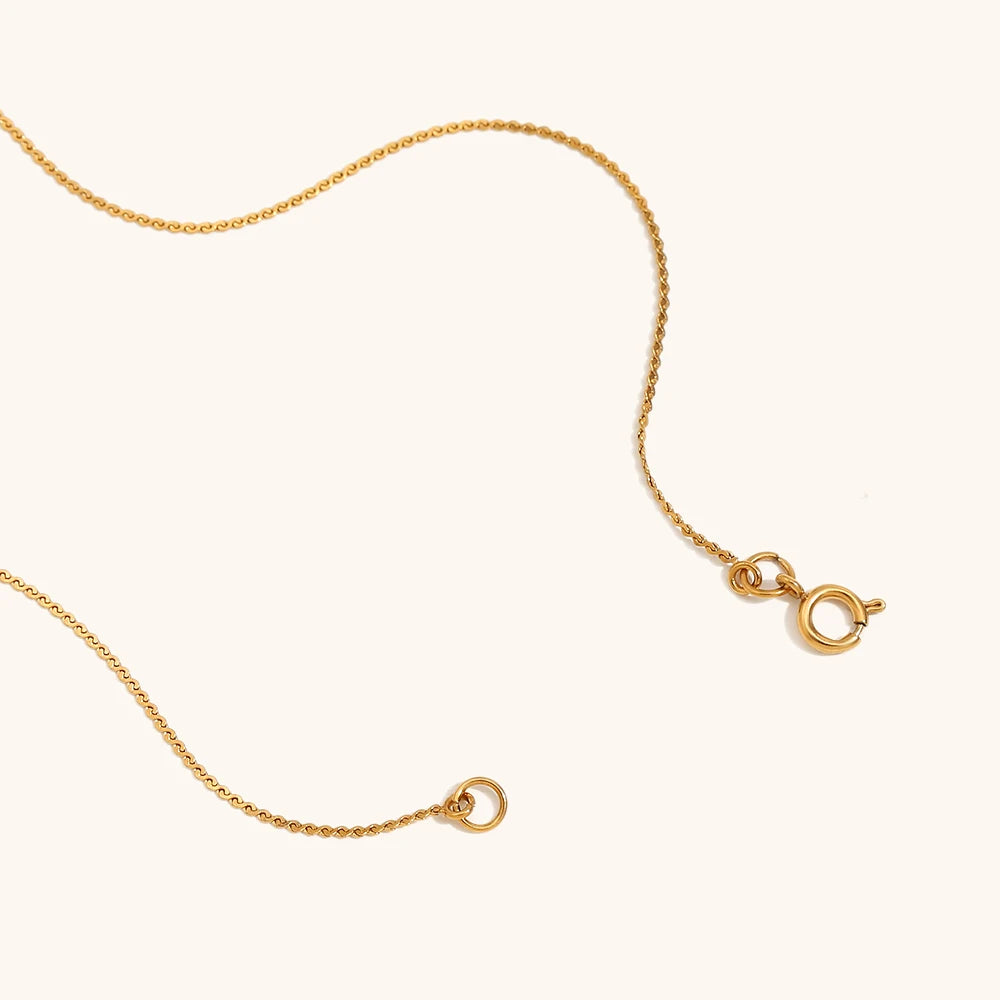 Sparkling Zircon Initial Necklace – Waterproof 18K Gold Plated Necklace | Ezra Gems