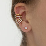 Cubic Zirconia Clip Earrings