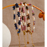 Stone & Pearl Resin Bead Bracelet