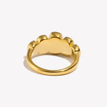 Geometric Clear Zircon Ring – Waterproof 18K Gold Plated Ring | Ezra Gems