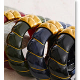 Resin Wide Statement Bangle
