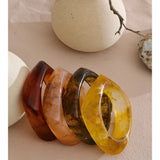 Thick Resin Cuff Bangle Bracelet