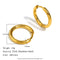 Minimalist Round Loop Hoop Earrings – Waterproof 18K Gold Plated Earring | Ezra Gems