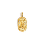 Constellation Square Pendant Necklace – Waterproof 18K Gold Plated Necklace | Ezra Gems