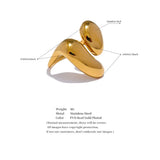 Sculpted Minimalist Gold Ring