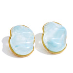 Pastel Candy Resin Stud Earrings – Waterproof 18K Gold Plated Earrings | Ezra Gems