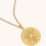 Star Glow Ray Pendant Necklace – Waterproof 18K Gold Plated Necklace | Ezra Gems