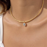 Viral Pendant Torque Choker Necklace