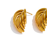 Casting Geometric Stud Earrings