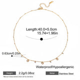 Dainty Crystal Charm Pendant Necklace