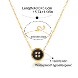 Black and White Crystal Complete 4-piece Jewelry Set