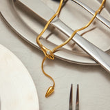 Snake Pendant Statement Necklace