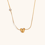 Sparkling Zircon Initial Necklace – Waterproof 18K Gold Plated Necklace | Ezra Gems