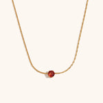 Mini Cubic Zirconia Pendant Necklace – Waterproof 18K Gold Plated Necklace | Ezra Gems
