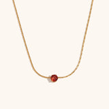 Mini Cubic Zirconia Pendant Necklace – Waterproof 18K Gold Plated Necklace | Ezra Gems