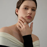 Butterfly Shell Ring - Natural Inlay Design