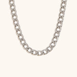 Minimalist Cuban Polished Chain Necklace – Waterproof 18K Gold Plated Necklace | Ezra Gems