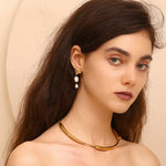 Starfish Shell Pearl Tassel Earrings – Waterproof 18K Gold Plated Earrings | Ezra Gems