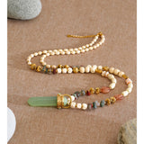Wood Bead Statement Necklace