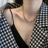 Double D Chain Necklace & Bracelet Set