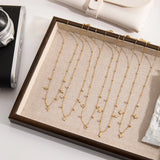 Dainty Crystal Charm Pendant Necklace