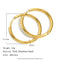 Minimalist Round Loop Hoop Earrings – Waterproof 18K Gold Plated Earring | Ezra Gems