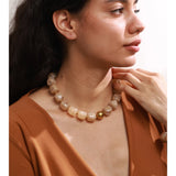 Acrylic Square Beads Chain Necklace