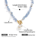 Resin Zircon Pendant Necklace