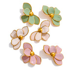 Flower Enamel Stud Earrings