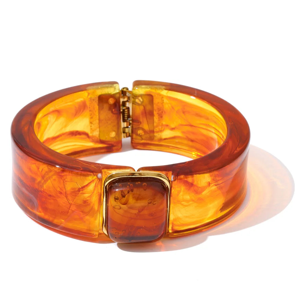 Acrylic Thick Bangle Bracelet