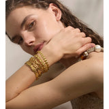 Ocean Charm Cuff Bracelet