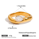 Wave Curve Zirconia Stacking Ring