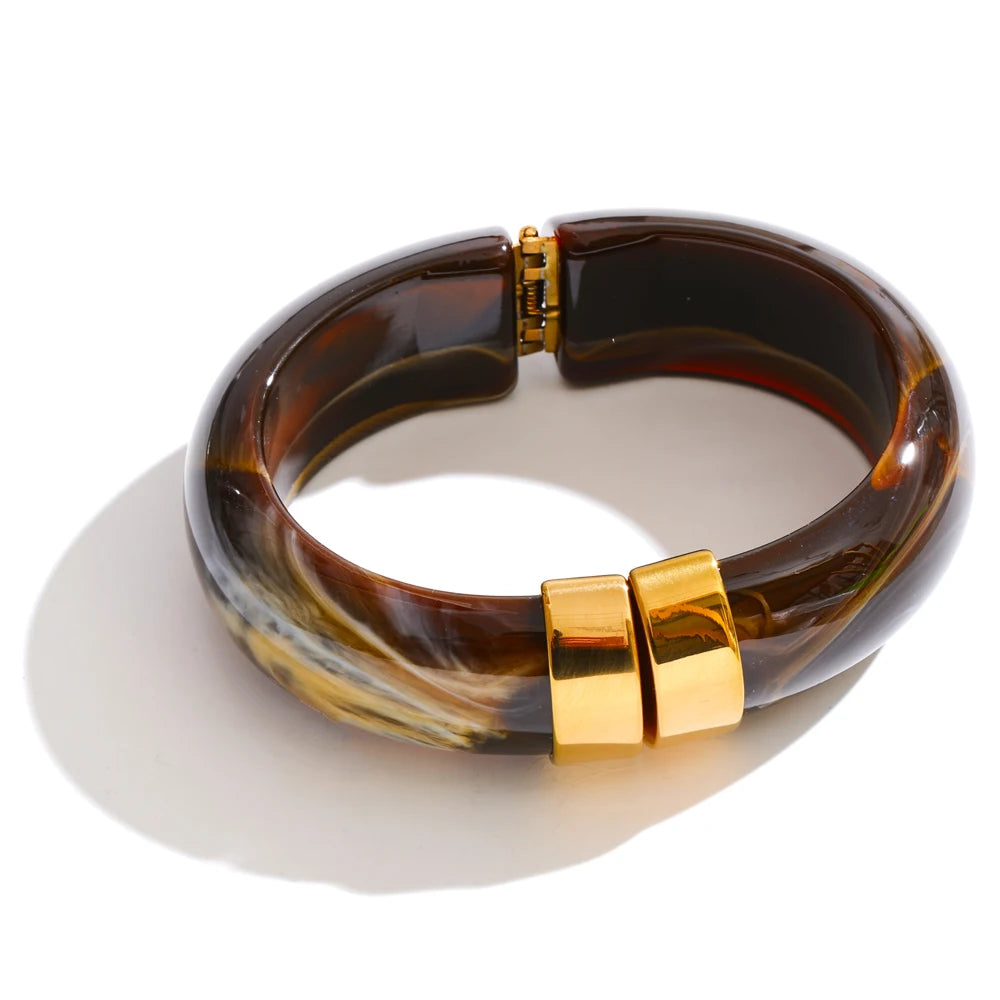 Acrylic Thick Bangle Bracelet