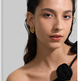 Casting Geometric Stud Earrings