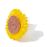 Sunflower Resin Cuff Bangle Bracelet – Waterproof 18K Gold Plated Bracelet | Ezra Gems