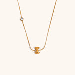 Sparkling Zircon Initial Necklace – Waterproof 18K Gold Plated Necklace | Ezra Gems