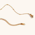 Star Moon Texture Zircon Necklace – Waterproof 18K Gold Plated Necklace | Ezra Gems