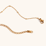 Star Moon Texture Zircon Necklace – Waterproof 18K Gold Plated Necklace | Ezra Gems