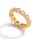 Zircon Sparkle Stackable Ring