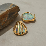 Abalone Shell Stud Earrings