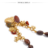 Resin Bead Sun Charm Necklace – Waterproof 18K Gold Plated Necklace | Ezra Gems