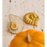 Enamel Conch Stud Earrings