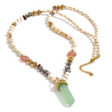 Wood Bead Statement Necklace