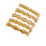 Ocean Charm Cuff Bracelet
