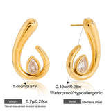 Twisted Spiral Chunky Hoop Earrings – Waterproof 18K Gold Plated Earrings | Ezra Gems